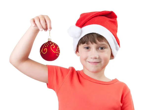 Ragazza a immagine di Babbo Natale — Foto Stock