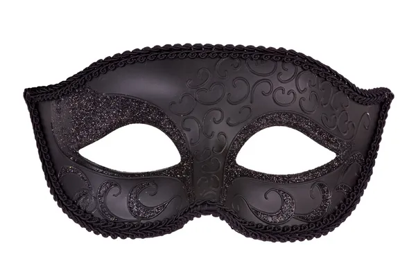 Чёрная карнавальная маска — стоковое фото