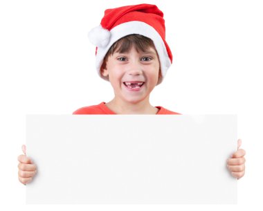 Noel Baba'nın resimdeki kız