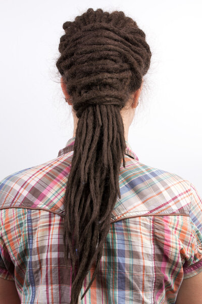 Girl with dreadlocks