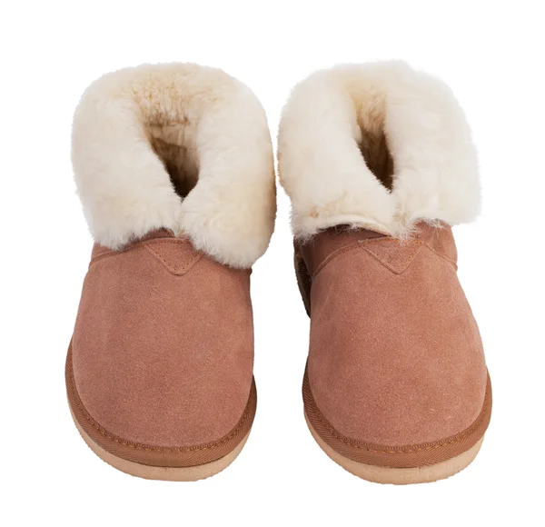 Pantofole calde di lana — Foto Stock