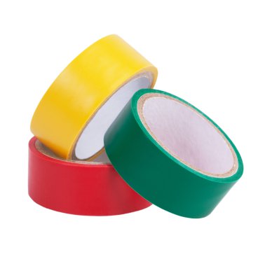 renkli skeins yapışkan bant