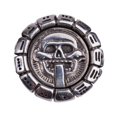 Medallion fragments from the Mayan calendar clipart