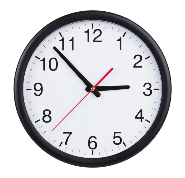 Relógio de escritório é exatamente três horas — Fotografia de Stock