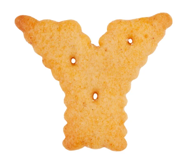 Cookies in de vorm van de letter "y" — Stockfoto