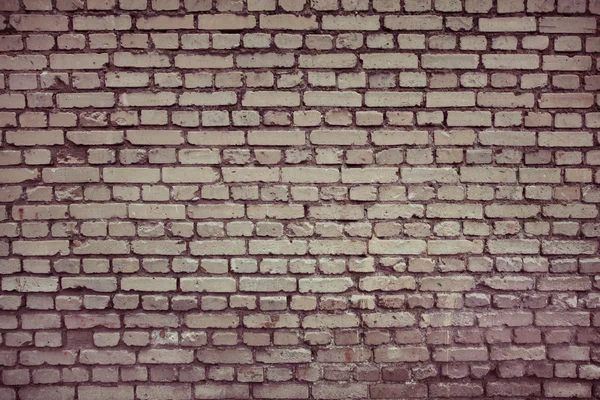 Alte Mauer, gebaut in Ziegelbauweise — Stockfoto