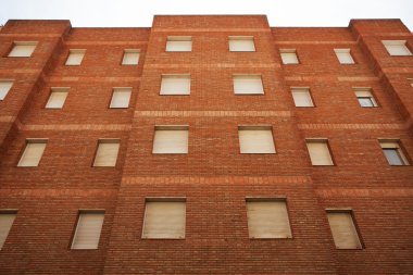 çok katlı Konut Binası kırmızı tuğla