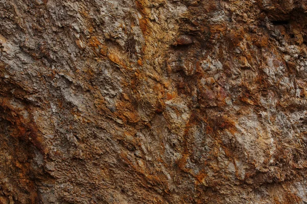 Ruwe onbewerkte steen oppervlakte bruine kleur — Stockfoto