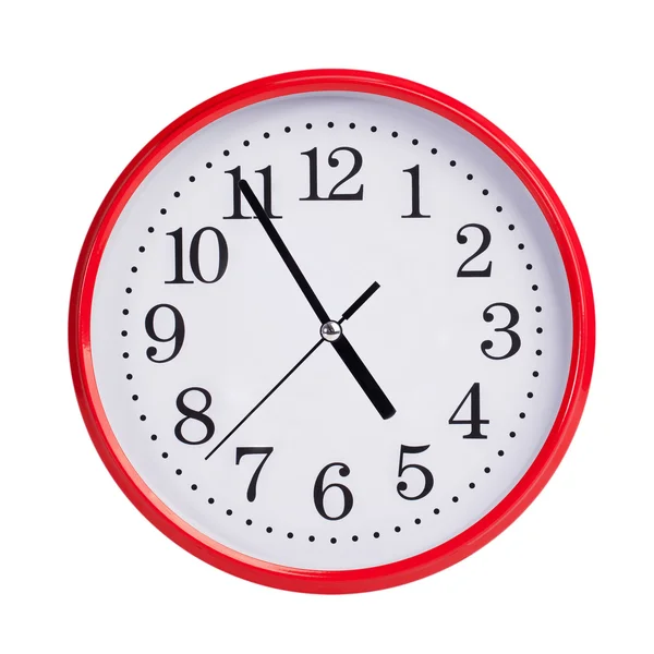 Nearly five on round clock face — Stock Photo, Image