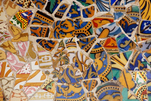 Frammento di mosaico Gaudì — Foto Stock