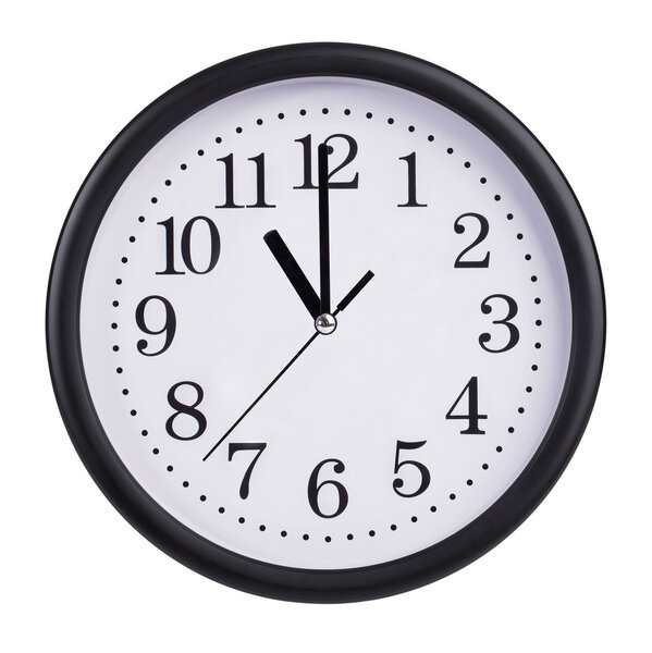 Eleven hours on a clock face