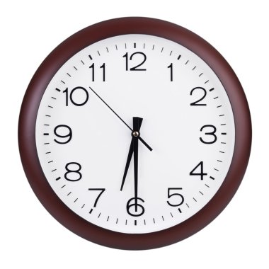 Yedinci yarısı Saat yüzü üzerinde