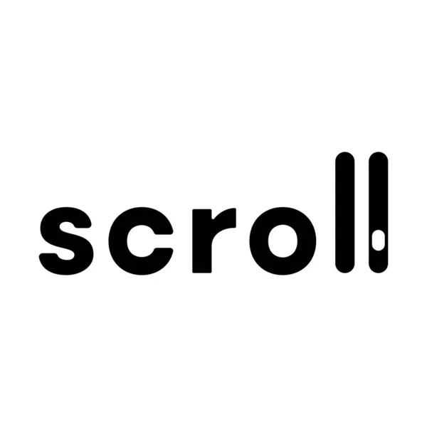 Die Vorlage Für Das Scroll Logo — Stockvektor