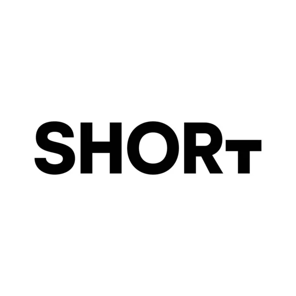 Short Logo Ready Design Template — Stock Vector