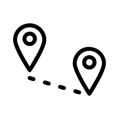 yer belirleme ve uzaklık simgesi