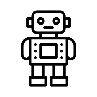 robot çizim vektör tasarımı