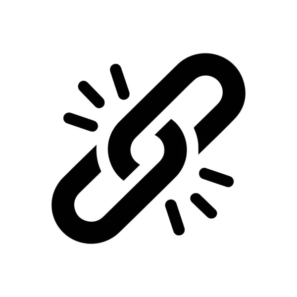 Chain Link Teamwork Icon — Stockvektor