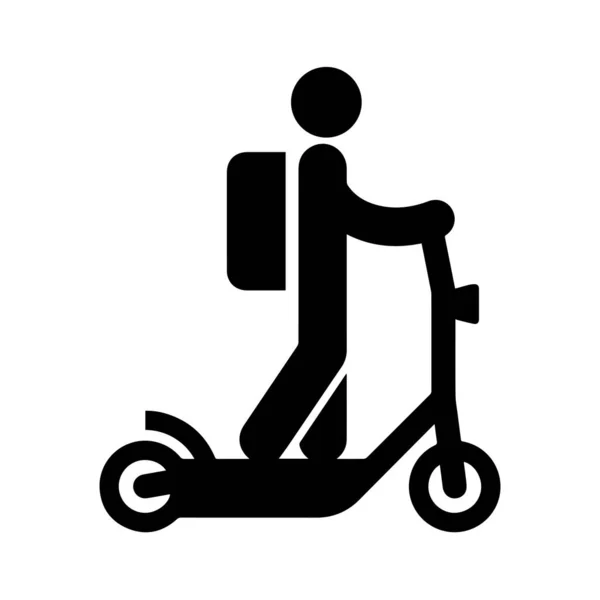 Scooter Eléctrico Icono — Archivo Imágenes Vectoriales