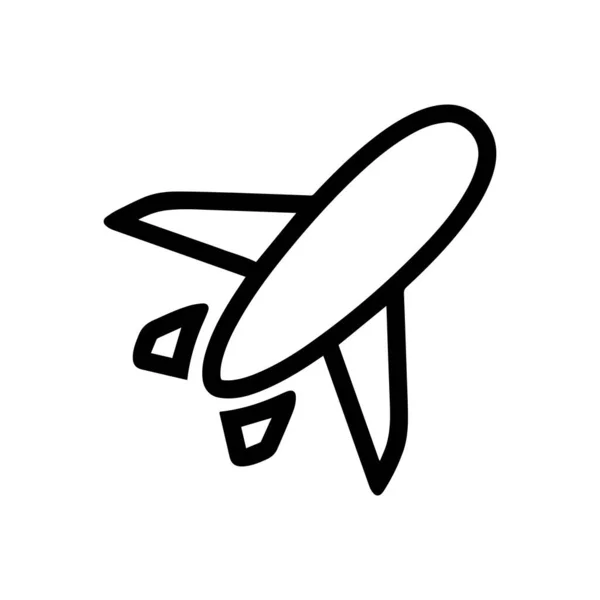 Uçak Simgesi Vektör Resmi — Stok Vektör