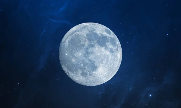 月球和深空 — 图库照片