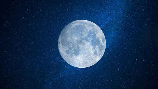月と深宇宙 — ストック写真