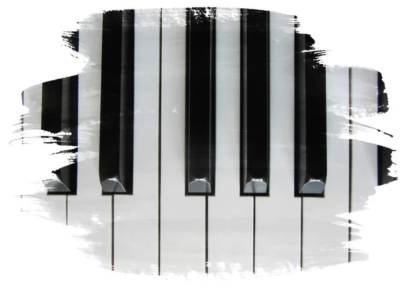 Piano Bild Borste Bakgrund — Stockfoto