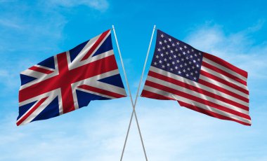 Birleşik Krallık ve Amerika Bayrağı