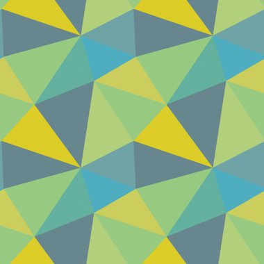 Dikişsiz çokgen üçgen desen