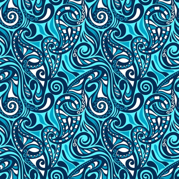 다채로운 추상적인 원활한 페이 즐 리 패턴 — 스톡 벡터
