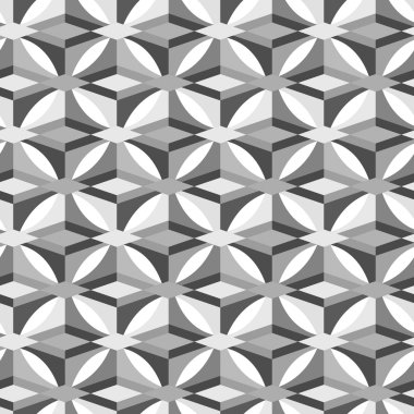 Dikişsiz soyut üçgen desen