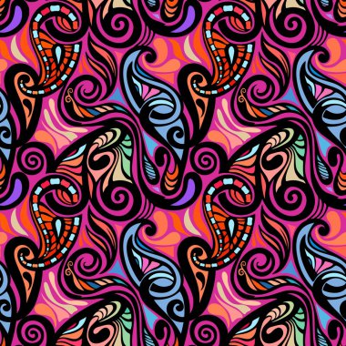 renkli soyut Dikişsiz desen desenli