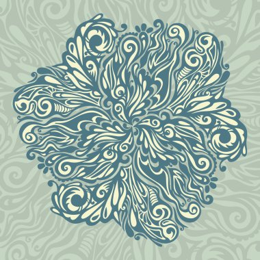 Floral design element vintage style