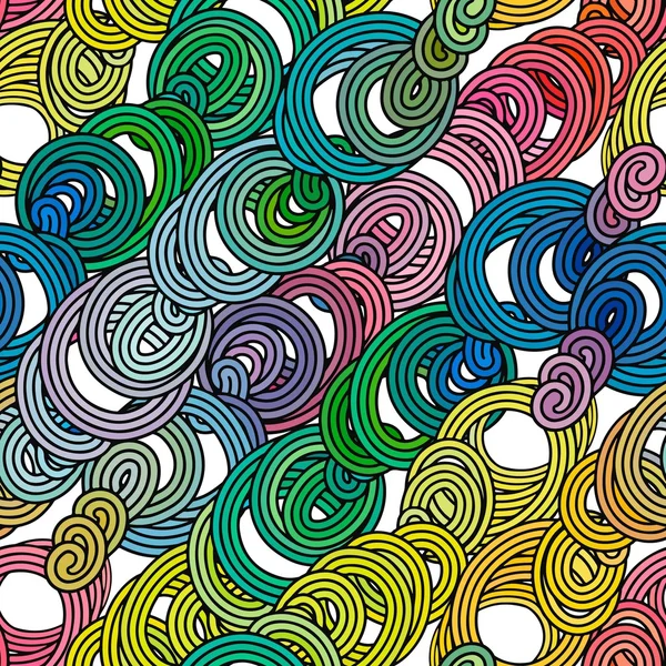 Seamless abstract doodle pattern — Stock Vector