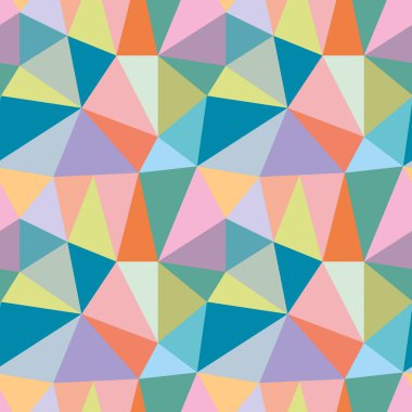 Dikişsiz çokgen üçgen desen