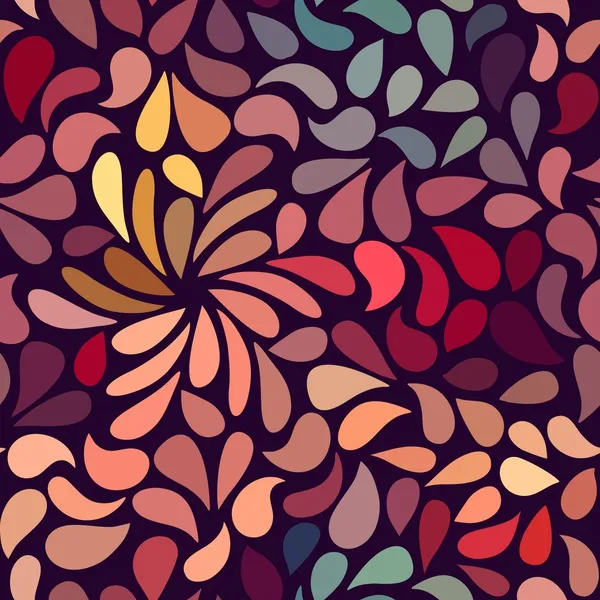 Patrón floral abstracto sin costuras — Vector de stock