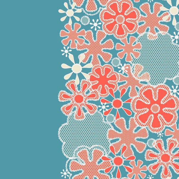 Seamless abstract lace floral pattern — Stock Photo, Image