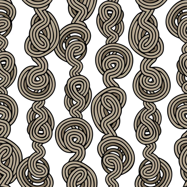 Seil verwirrt nahtlose Muster — Stockfoto