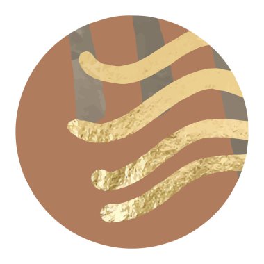 Sosyal medya suluboya şablonu elementi. Moda el çizimleri kapak, hikayeler için logo, blog rozetleri. giriş vurguları.