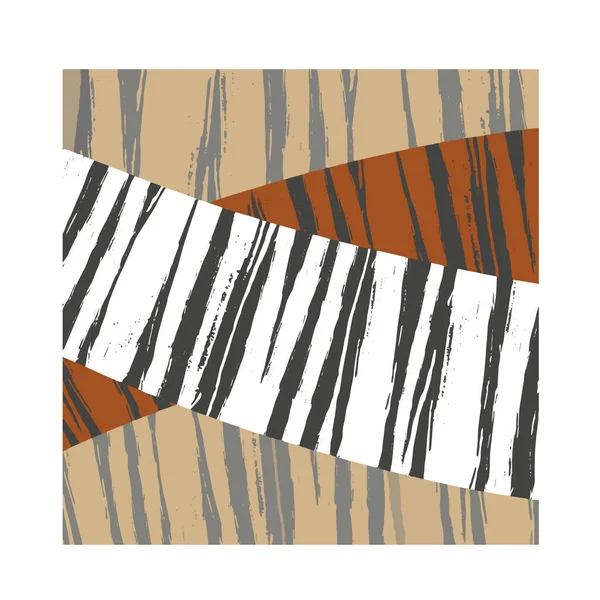 Abstract Doodle Element Hand Retro Stijl Grunge Textuur Abstracte Borsteltekening — Stockvector