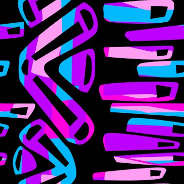 Egzotik Dikişsiz tropikal desen. Tekstil mürekkep fırça darbeleri tasarım doodle grunge doku tarzı. Benzersiz çizik, suluboya bir logo, kartları, davetiyeleri, posterler, afişler için arka plan deyimiyle..