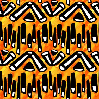 Egzotik Dikişsiz tropikal desen. Tekstil mürekkep fırça darbeleri tasarım doodle grunge doku tarzı. Benzersiz çizik, suluboya bir logo, kartları, davetiyeleri, posterler, afişler için arka plan deyimiyle..