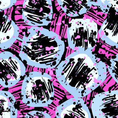 Sorunsuz brushpen Tekstil doodle desen doku. Modaya uygun modern mürekkep sanatsal tasarım otantik, benzersiz çizik, suluboya fotoğraflarda arka plan için bir logo, kartları, davetiyeleri, posterler, afişler.