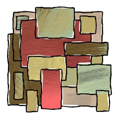 Sosyal medya sonrası için arka plan şablonu. Yaratıcı el çizimi karalama beslemesi 