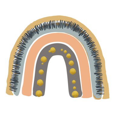 Pankart tasarımı için organik gökkuşağı. Pastel renk. Soyut biçim arkaplanı. Pastel renk. Sancak şablonu.