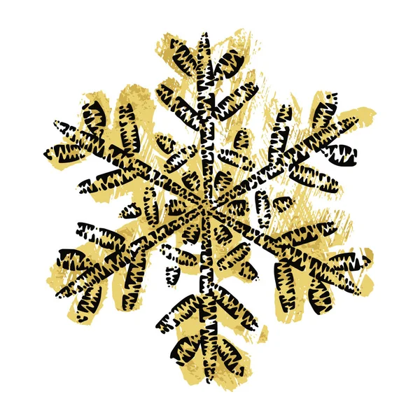 Vacker Jul Snö Flingor Bra Design För Alla Ändamål Geometriskt — Stock vektor
