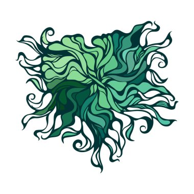 Soyut kalp vignette deseni. Dekoratif tasarım için güzel bir kart. Soyut arkaplan. Arkaplan çizimi grafik tasarımı. Düğün çerçevesi.