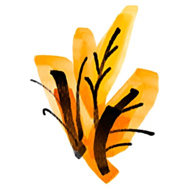 Sonbahar Suluboya Tatil Elementi