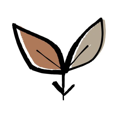 Suluboya soyut moda doğal şekiller yüzyılın ortalarında, karalama boyası fırça darbeleri, boho duvarı ilhamı.