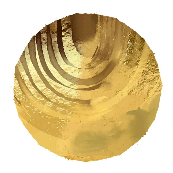ゴールドデザインBoho水彩要素 装飾テンプレート ヴィンテージ レトロな手描きスタイル 半世紀のスタイルで自然なトレンディーなシンボル 液体ドアペイントブラシストローク 壁のテクスチャインスピレーション — ストックベクタ