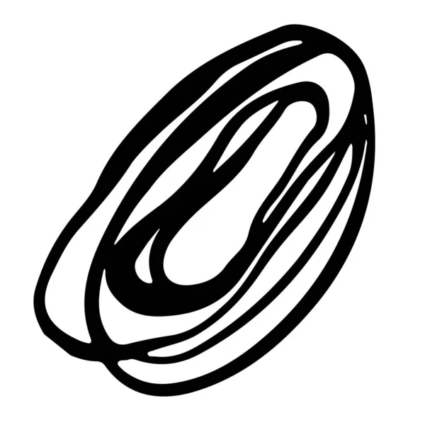 Élément Doodle Freeforme Minimalist Abstrait Forme Aquarelle Boho — Image vectorielle